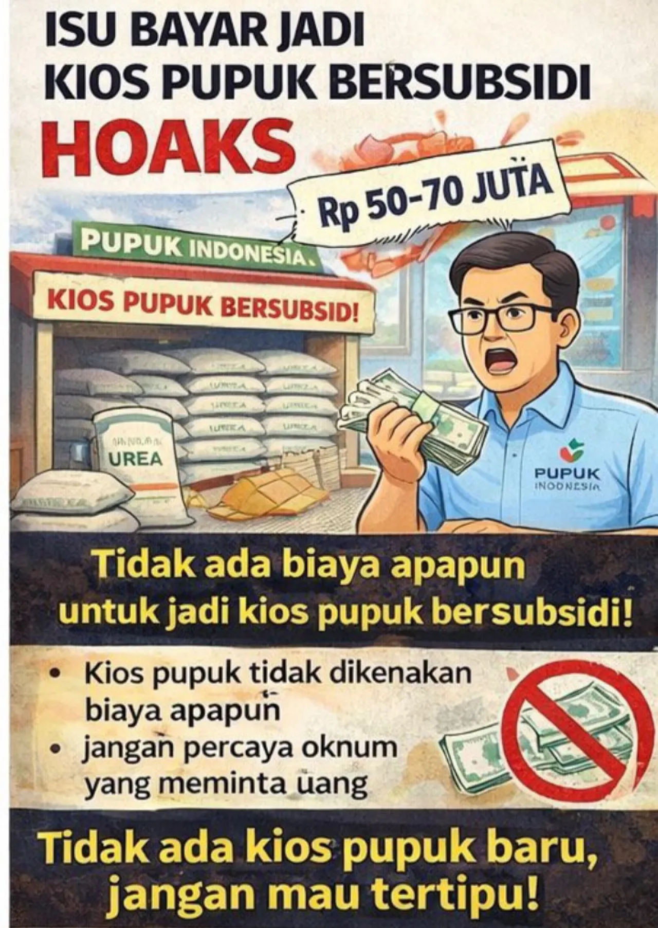 Isu Pengangkatan PPTS/Kios Pupuk Bersubsidi Baru : "Hoaks"
