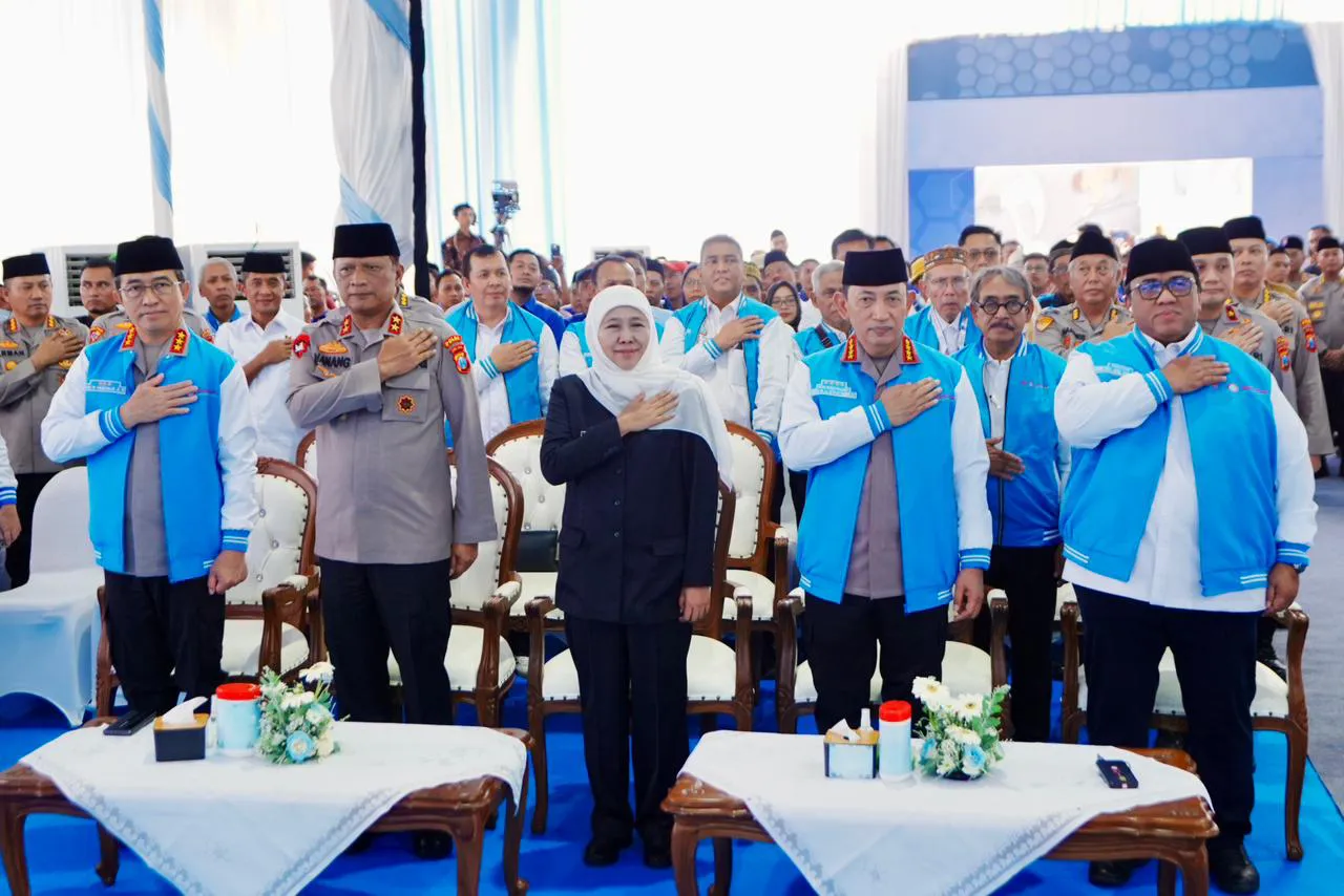 Silaturahmi Ramadhan Bareng KSPSI di Jatim, Kapolri Ajak Buruh Bersatu Dukung Upaya Perdamaian Presiden 