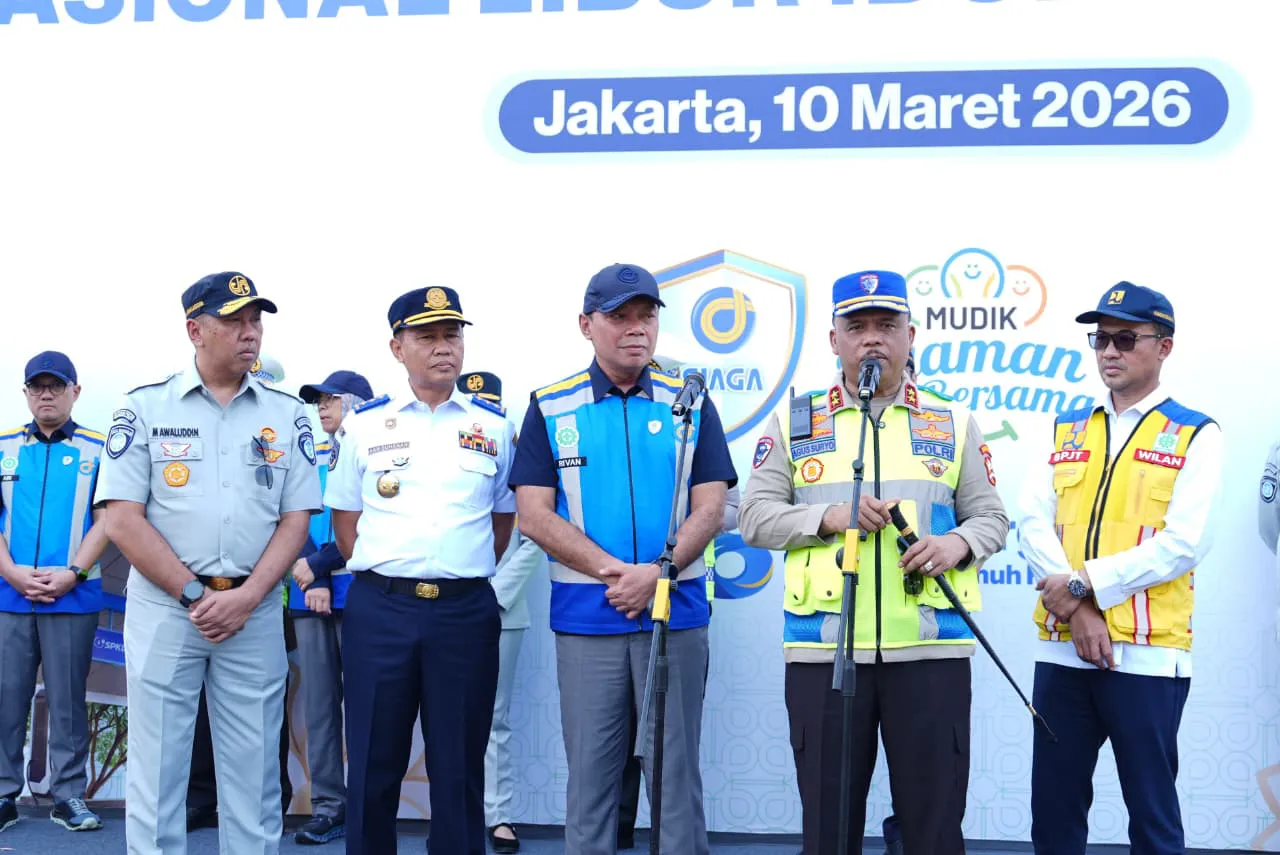Foto : Kakorlantas Hadiri Apel Terpadu Jasa Marga Siaga, Kolaborasi dan Sinergitas Kunci Keberhasilan