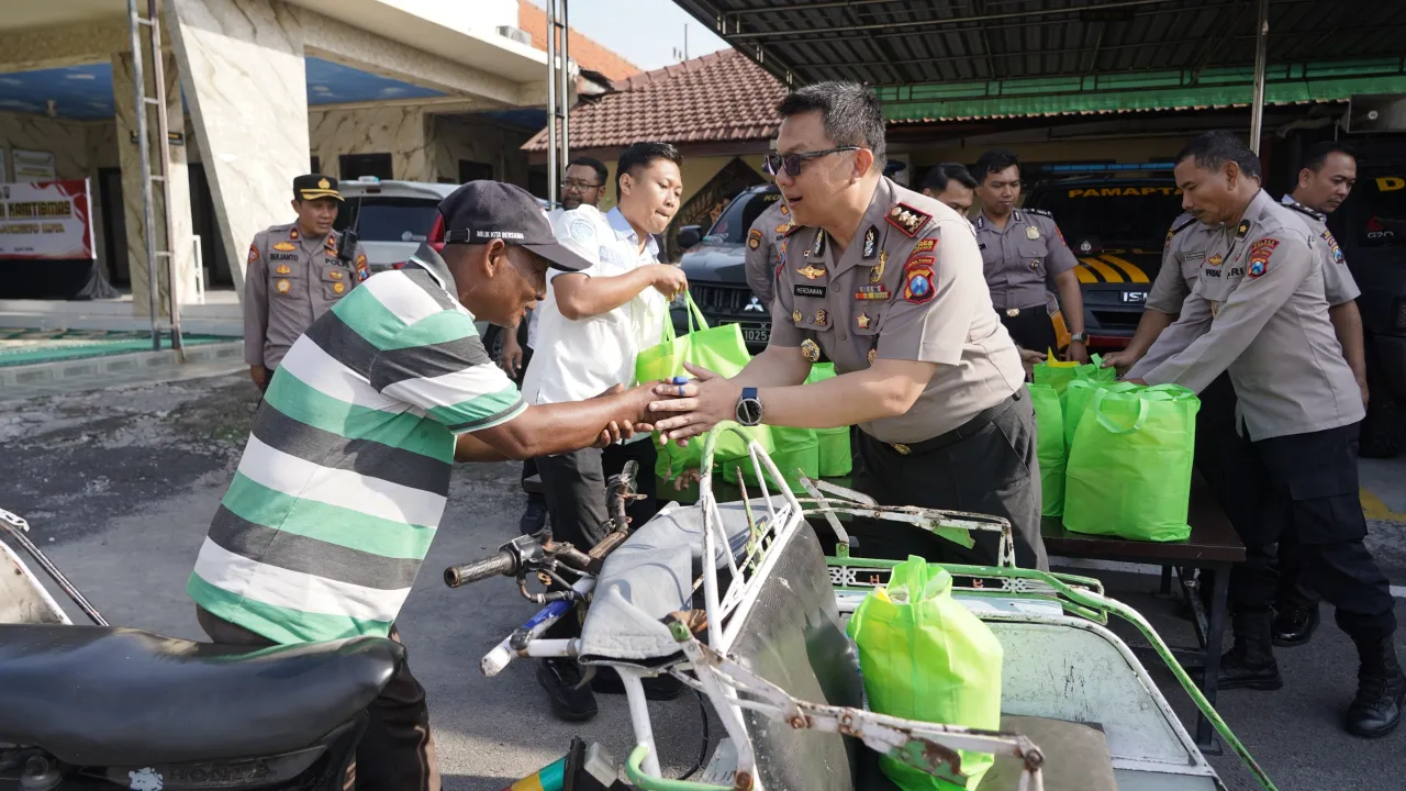 Ket Foto : Polres Mojokerto Kota Perkuat Partisipasi Masyarakat Jaga Keamanan Melalui Sabuk Kamtibmas