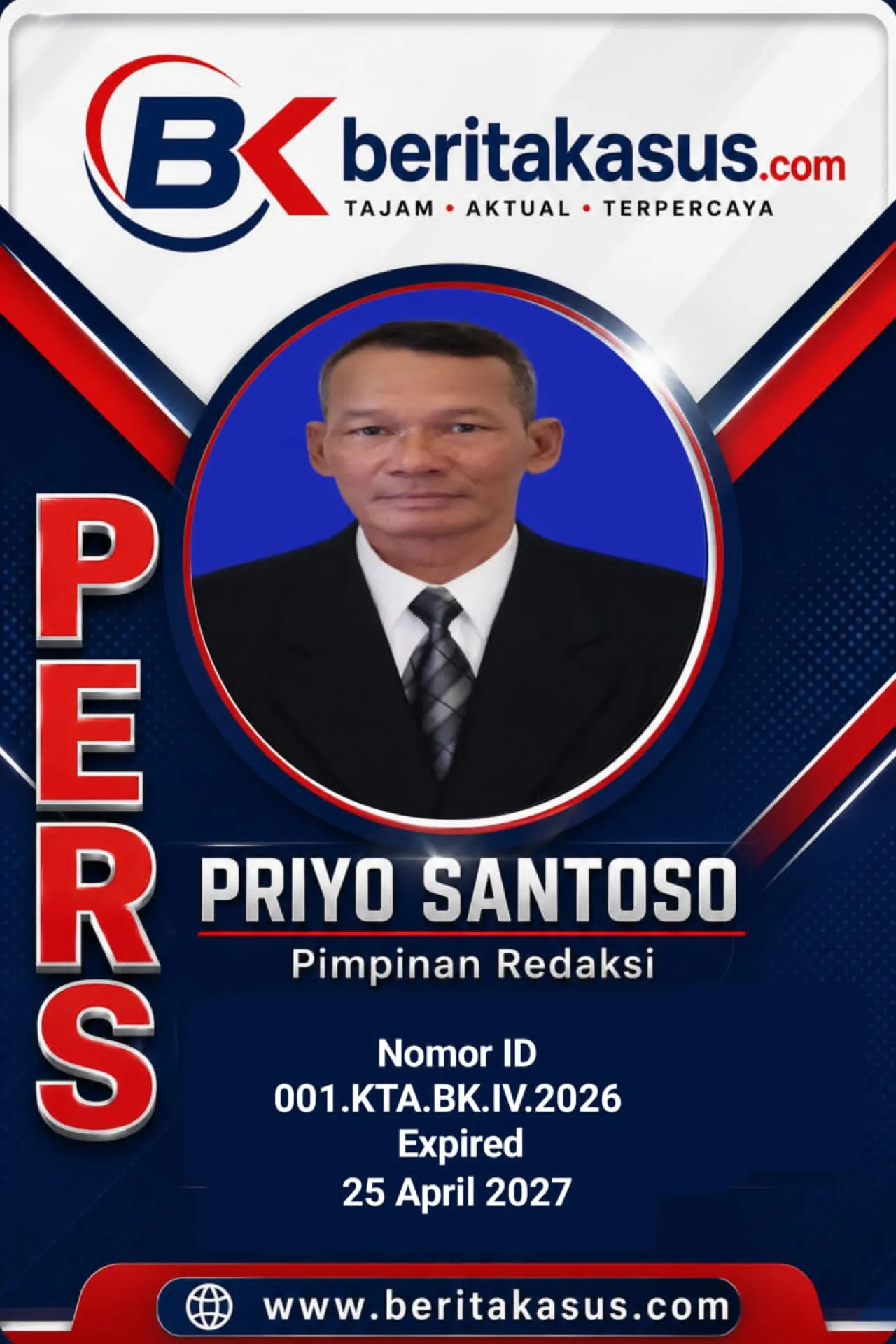 Ket Foto : Beritakasus.com Resmi Diluncurkan, Priyo Santoso Ditunjuk sebagai Pimpinan Redaksi
