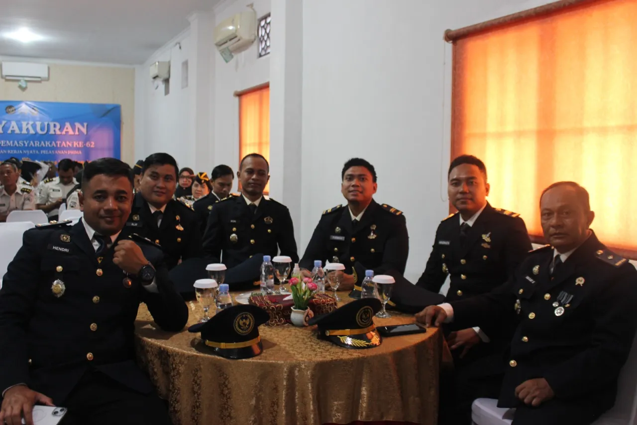 Ket Foto : Giat Tasyakuran Lembaga Pemasyarakatan Kelas II.A Sidoarjo Peringati Hari Bhakti Pemasyarakatan (HBP) Ke.62
