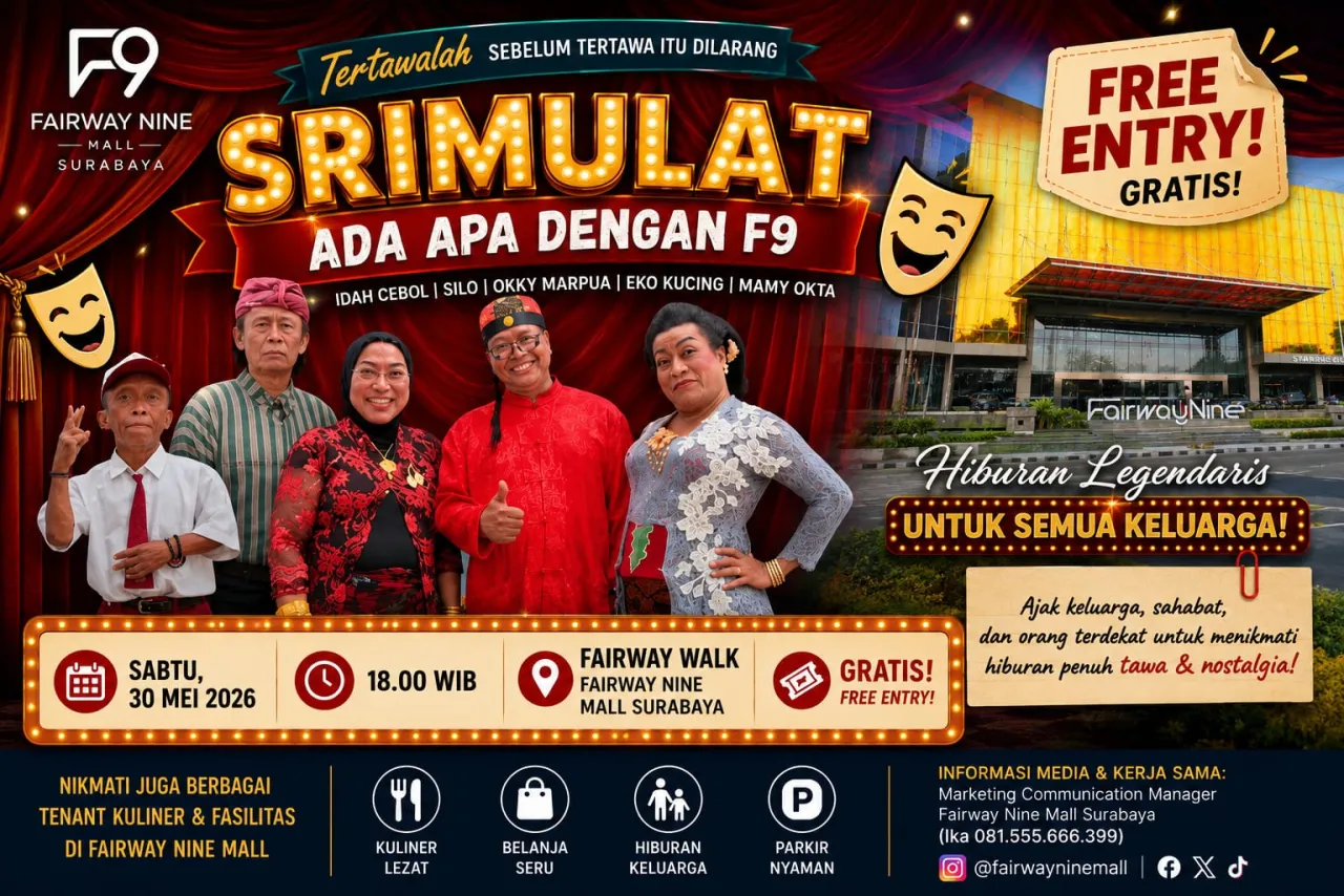 Ket Foto : Group legendaris Srimulat kembali mengocok perut audens bertajuk 'Ada apa dengan F9'