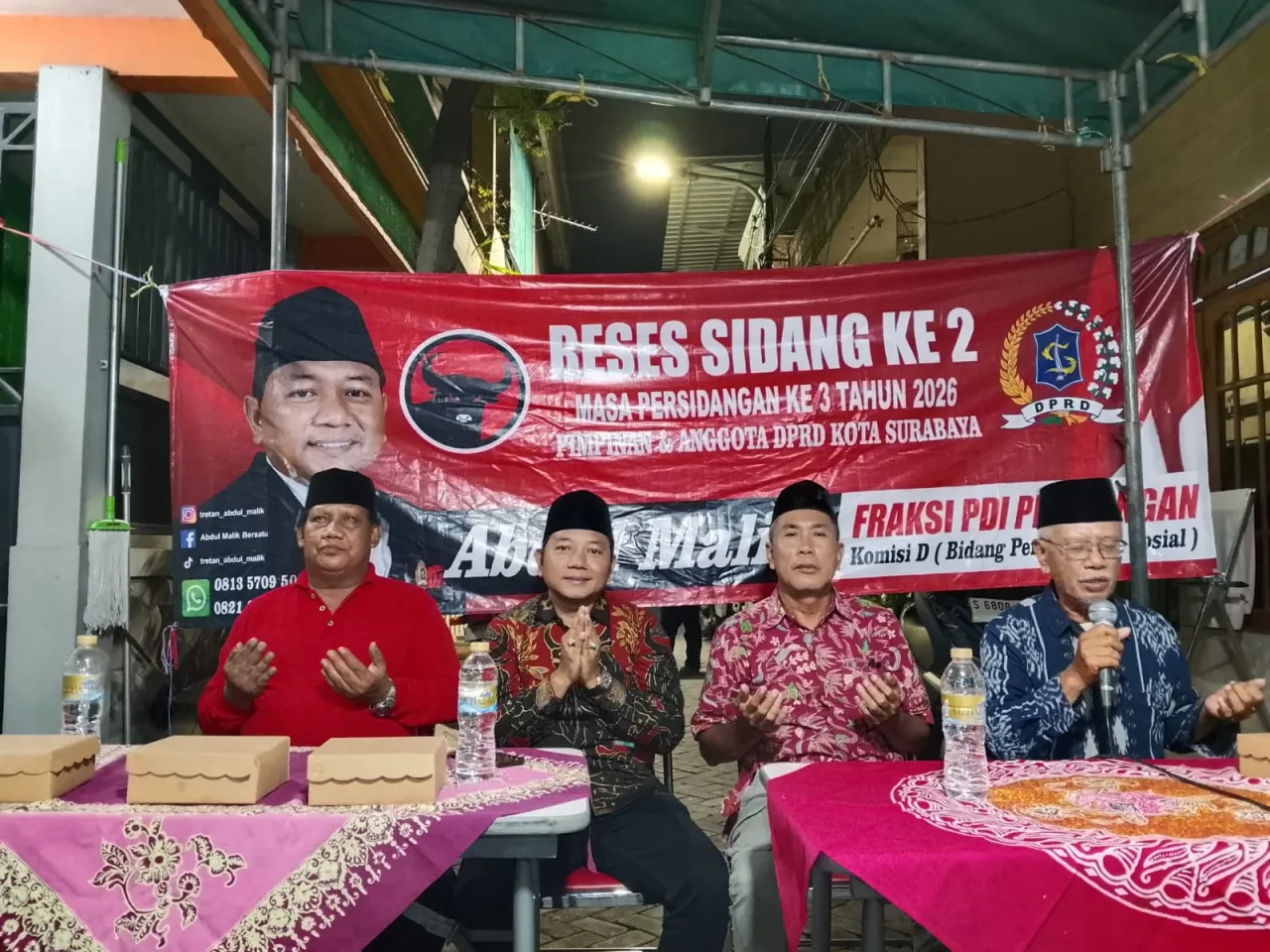 Ket Foto : Serap ASPIRASI Warga Semampir, ABDUL MALIK Jabarkan Program Pendidikan Hingga Kesehatan PEMKOT Surabaya