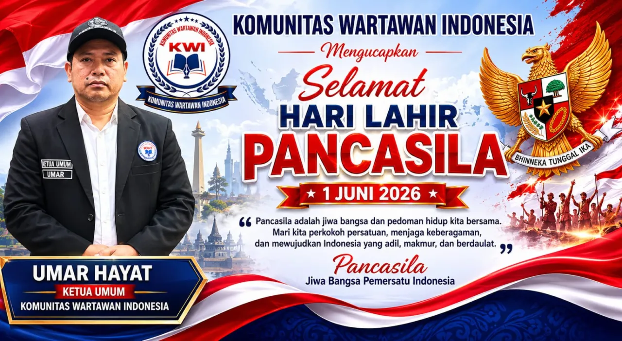 Ket Foto : Ketua Umum KWI Umar Hayat Ajak Masyarakat Amalkan Nilai Pancasila pada Hari Lahir Pancasila 2026