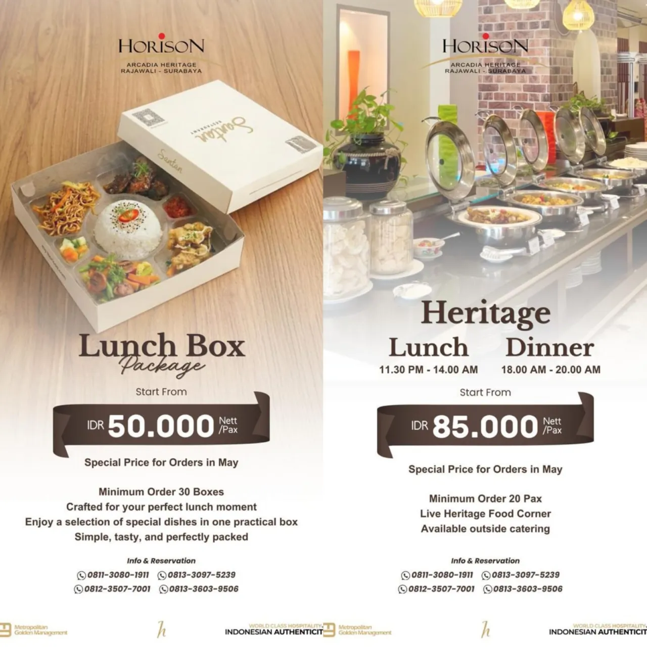 Ket Foto : Hidupkan Kembali Cita Rasa Autentik, Horison Arcadia Heritage Surabaya Hadirkan Promo Kuliner Eksklusif untuk Berbagai Momen