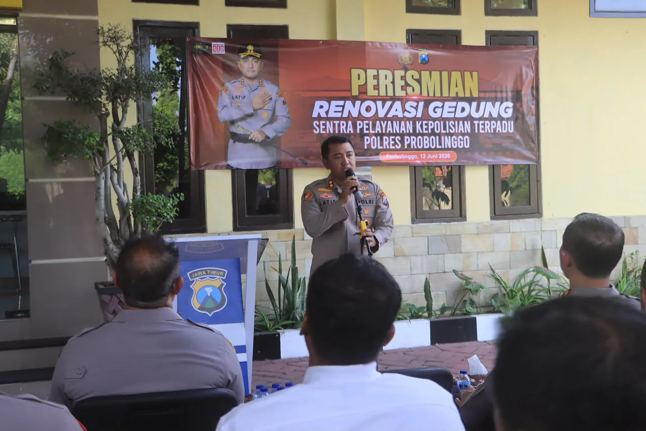 Ket Foto : Polres Probolinggo Resmikan Gedung SPKT Baru Tingkatkan Kualitas Pelayanan Masyarakat