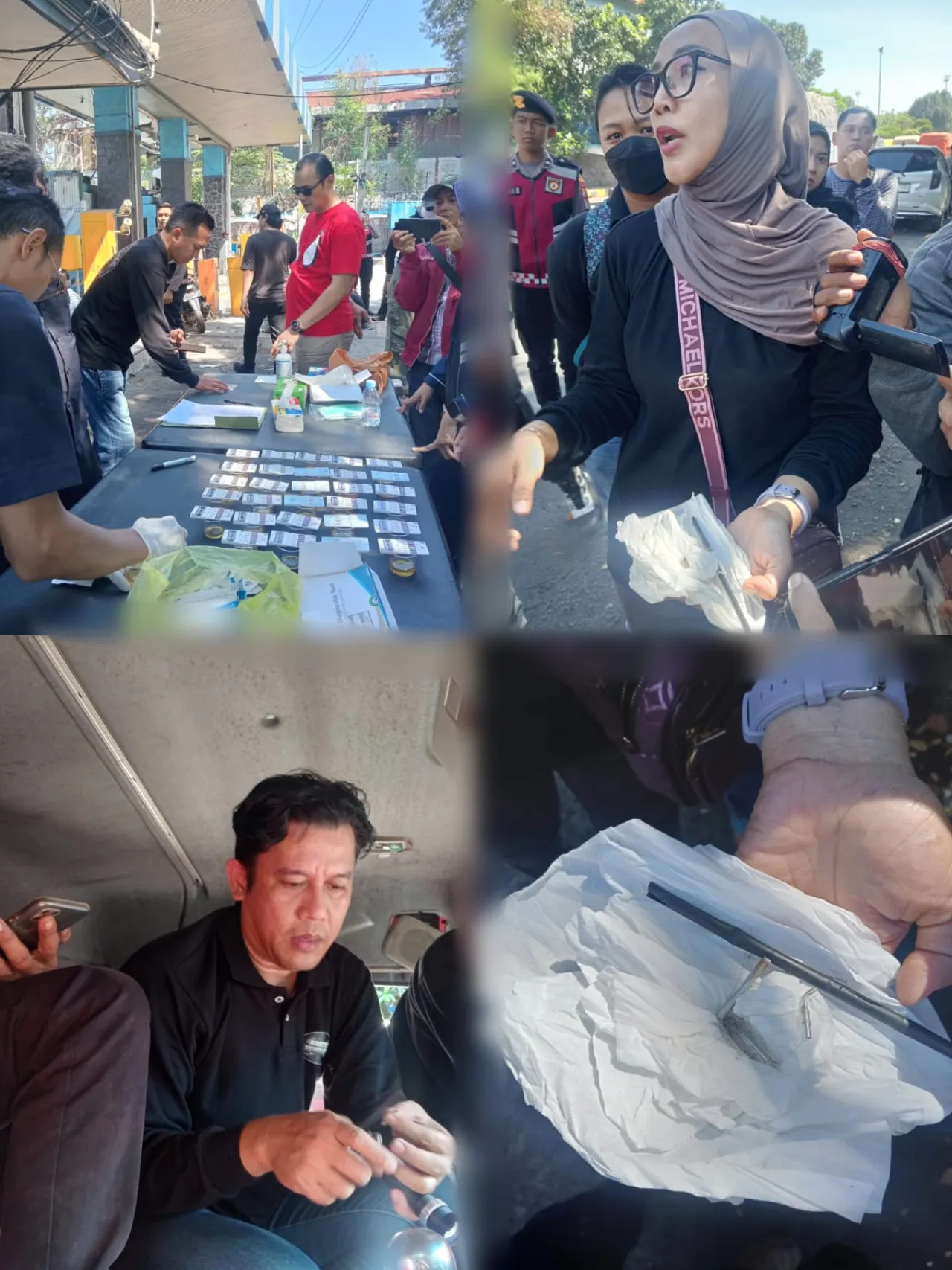 Ket Foto : Operasi Tes Urin di Titik-titik vital Pintu Masuk Pelabuhan Jamrud, Satreskoba KP3 Amankan 5 Orang Positif Narkoba dan Sita 6 Dus Rokok Ilegal 
