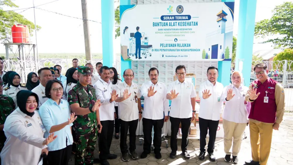 Ket Foto : Kemenimipas-Kemenkes Targetkan 272.573 Warga Binaan Jalani CKG dan Skrining TBC