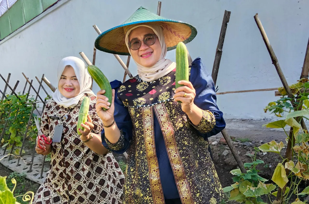 Panen Timun Melimpah, Lapas Kelas I Madiun Optimalkan Pembinaan Berbasis Pertanian