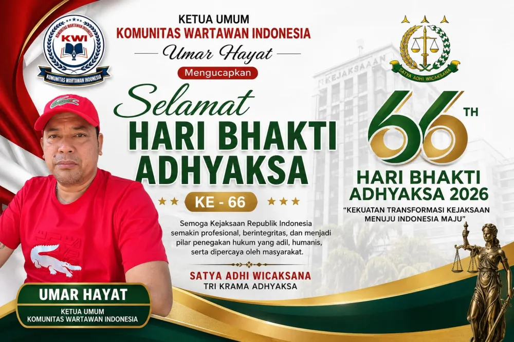 Ketua Umum KWI Umar Hayat Ucapkan Selamat Hari Bhakti Adhyaksa ke-66