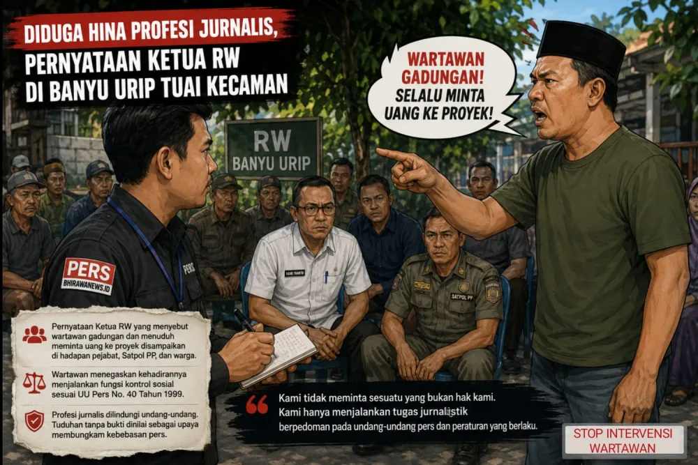 Ket Foto : Kabiro Surabaya Media Bhirawanews.id Dihina dan Dituduh Gadungan oleh Ketua RW Banyu Urip, Padahal Tupoksi Wartawan Hanya Menjalankan Kontrol Sosial yang Sesuai Dengan Aturan 