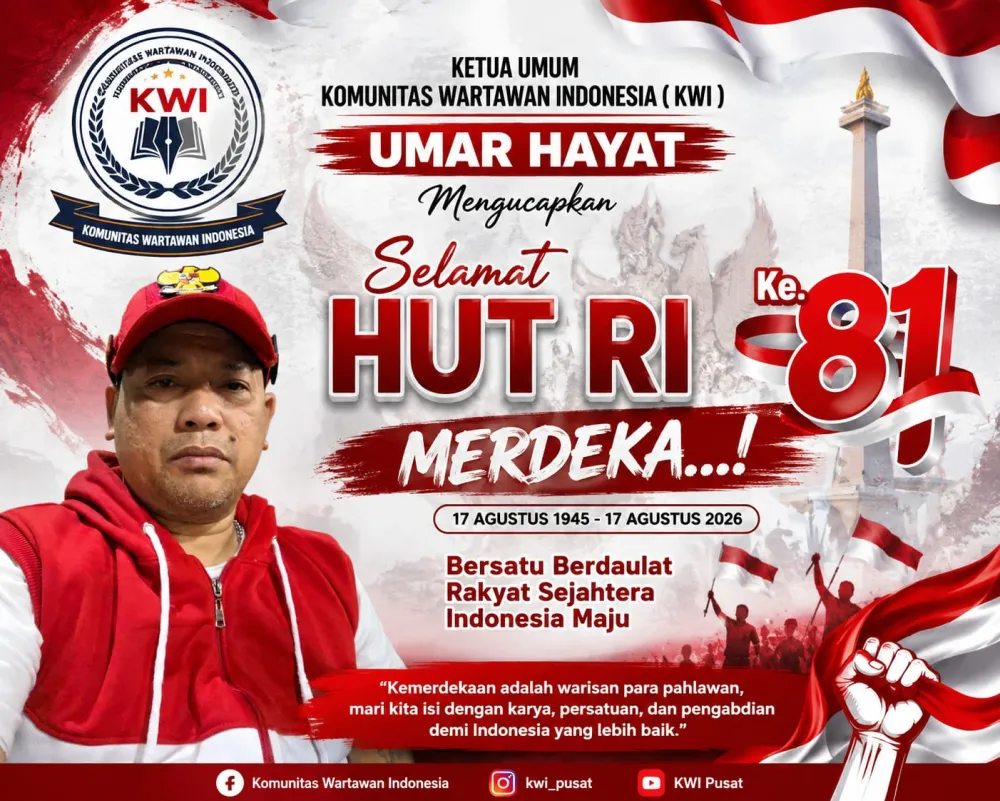 Ket Foto : Ketua Umum KWI Umar Hayat Sampaikan Ucapan HUT Kemerdekaan RI ke-81: Merdeka, Bersatu dan Berdaulat