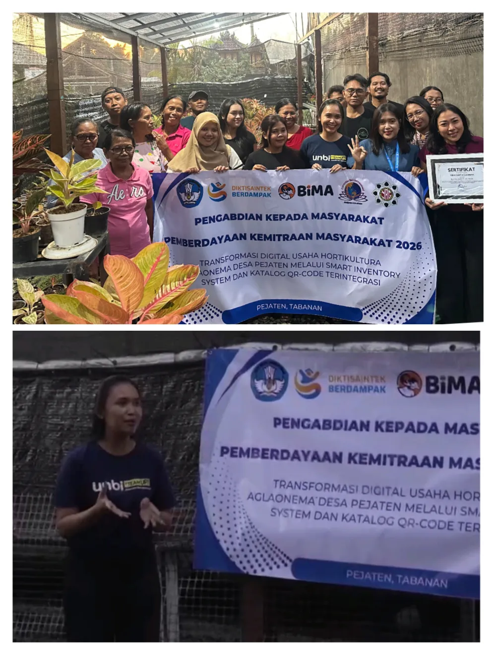 Ket Foto : UMKM Aglaonema Desa Pejaten Didorong Naik Kelas Lewat Transformasi Digital