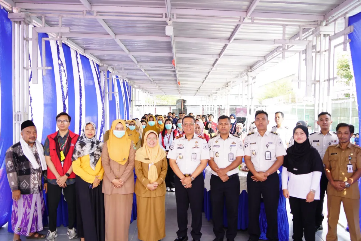 Ket Foto : Lapas Narkotika Pamekasan Gelar Tracing Tuberkulosis Terintegrasi, 200 Peserta Jalani Skrining Kesehatan