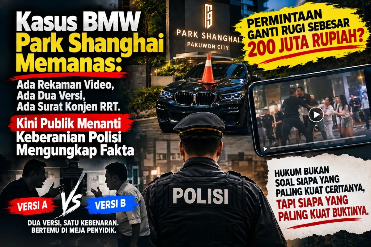Ket Foto : Konjen RRT Minta Polisi Selidiki Permasalahan Awal Mobil BMW Park Shanghai 